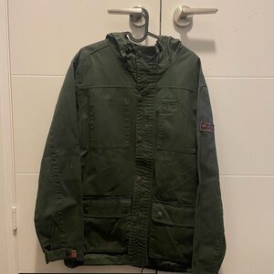 RVCA Dark Green Military Field Jacket